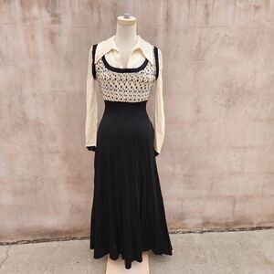 Vintage young edwardian by arpeja knit dress